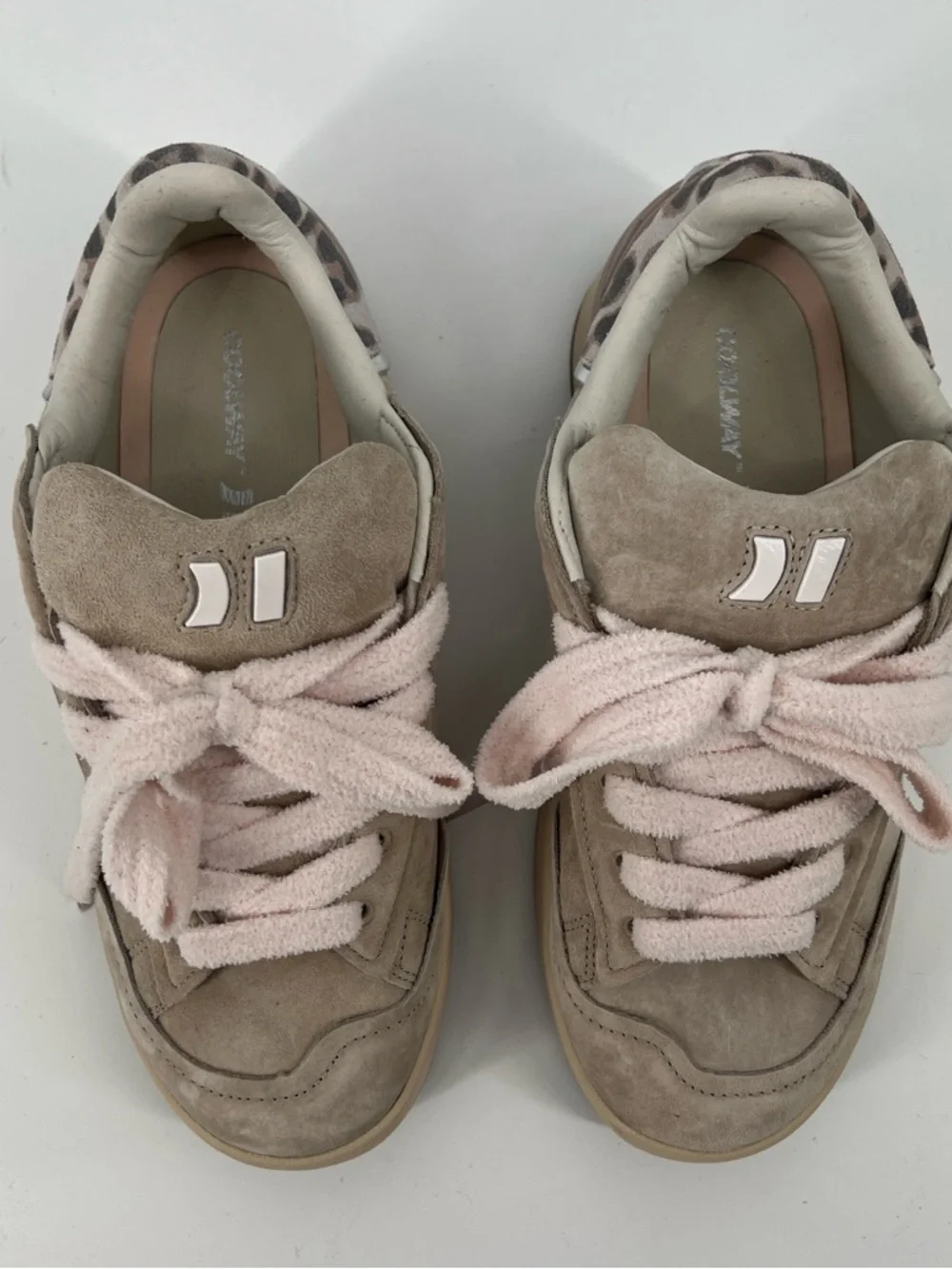 Coolway Bolk Sand Cream Suede Lace Up Chunky Streetwear Sneakers Women's 9